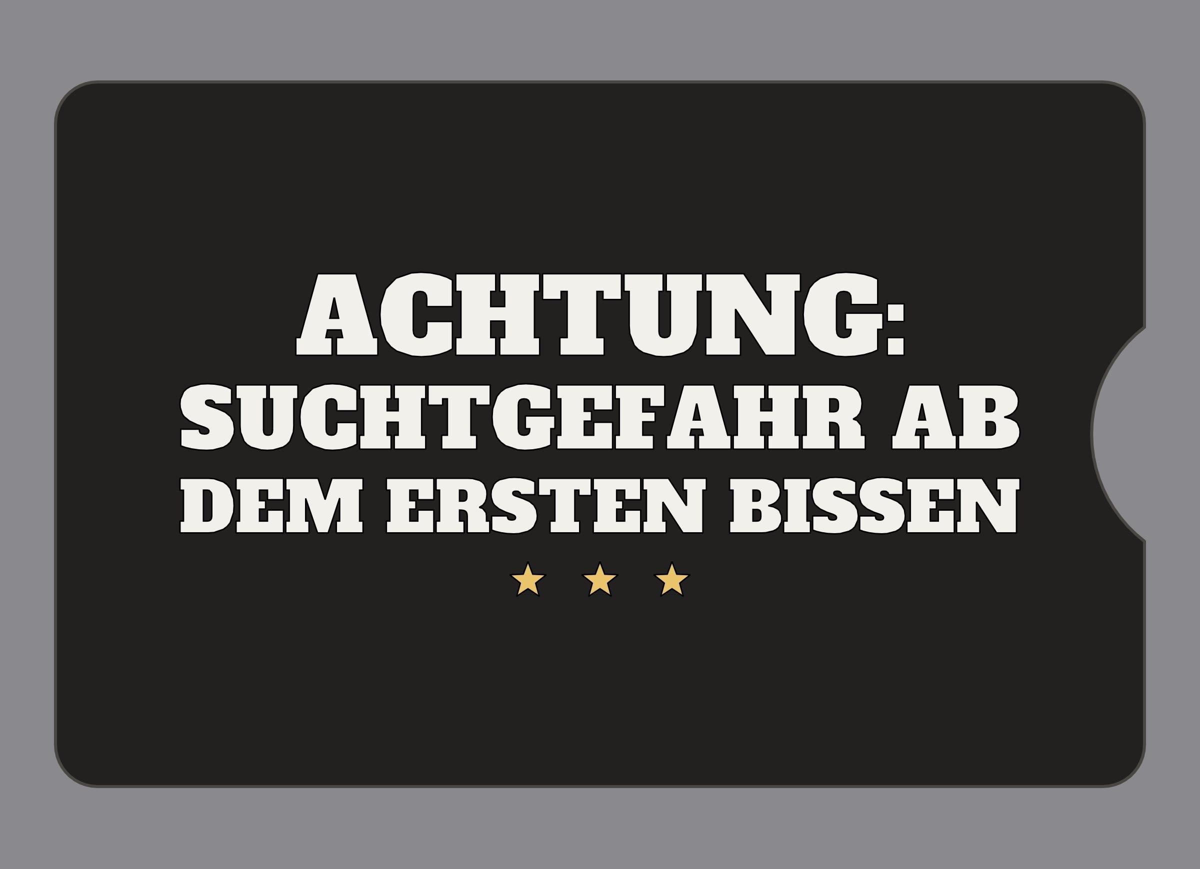 Display-Abdeckung passend für Thermomix TM6 – Achtung: Suchtgefahr ab dem ersten Bissen | mehrfarbig, Wunschfarbe möglich
