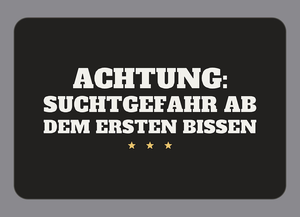 Display-Abdeckung passend für Thermomix TM7 – Achtung: Suchtgefahr ab dem ersten Bissen | mehrfarbig, Wunschfarbe möglich