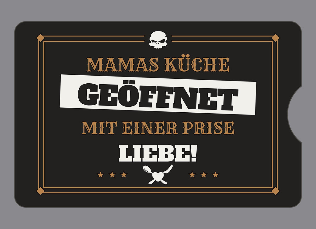 Display-Abdeckung passend für Thermomix TM6 – Mamas Küche – geöffnet mit einer Prise Liebe! | mehrfarbig, Wunschfarbe möglich