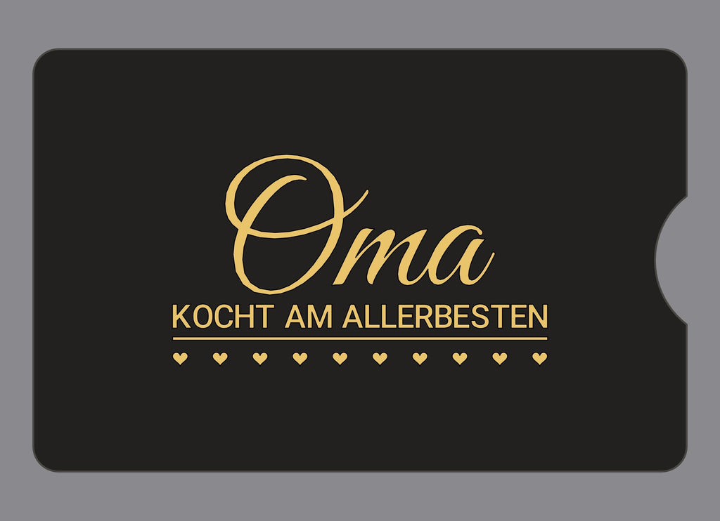 Display-Abdeckung passend für Thermomix TM6 – Oma kocht am allerbesten | mehrfarbig, Wunschfarbe möglich