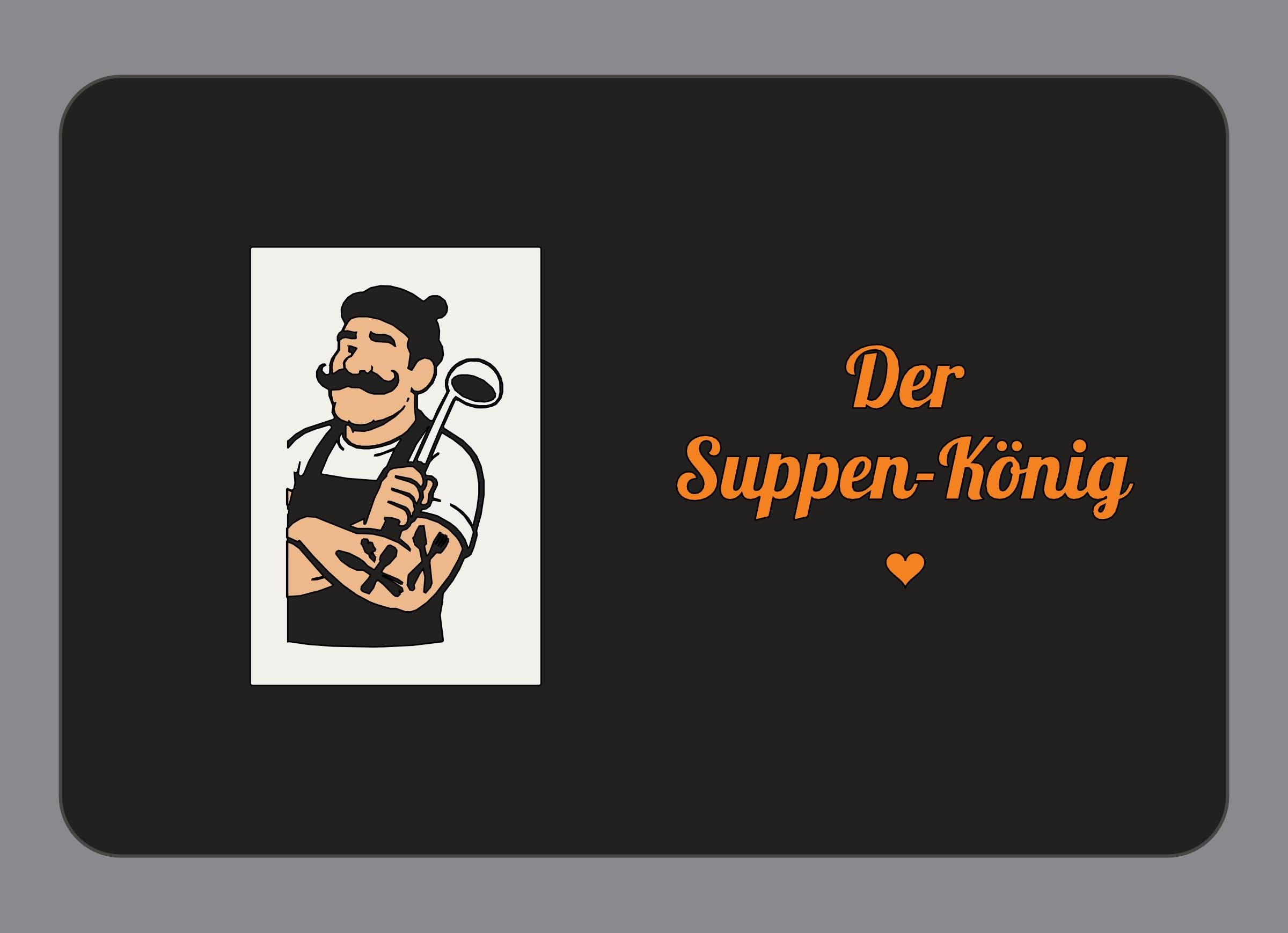Display-Abdeckung passend für Thermomix TM7 – Der Suppen-König | mehrfarbig, Wunschfarbe möglich