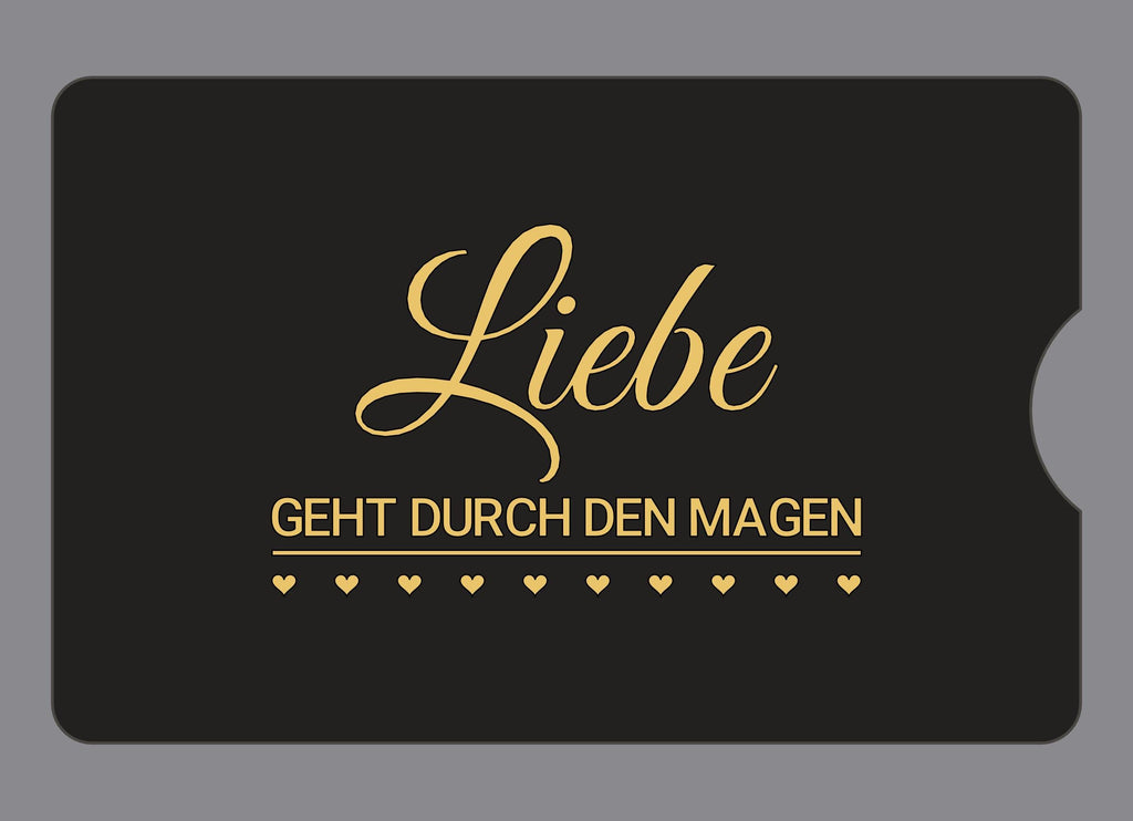 Display-Abdeckung passend für Thermomix TM6 – Liebe geht durch den Magen | mehrfarbig, Wunschfarbe möglich