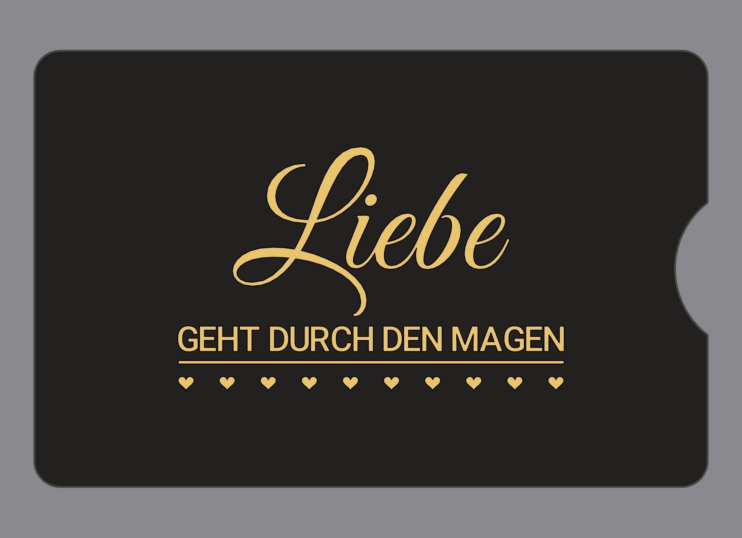 Display-Abdeckung passend für Thermomix TM6 – Liebe geht durch den Magen | mehrfarbig, Wunschfarbe möglich