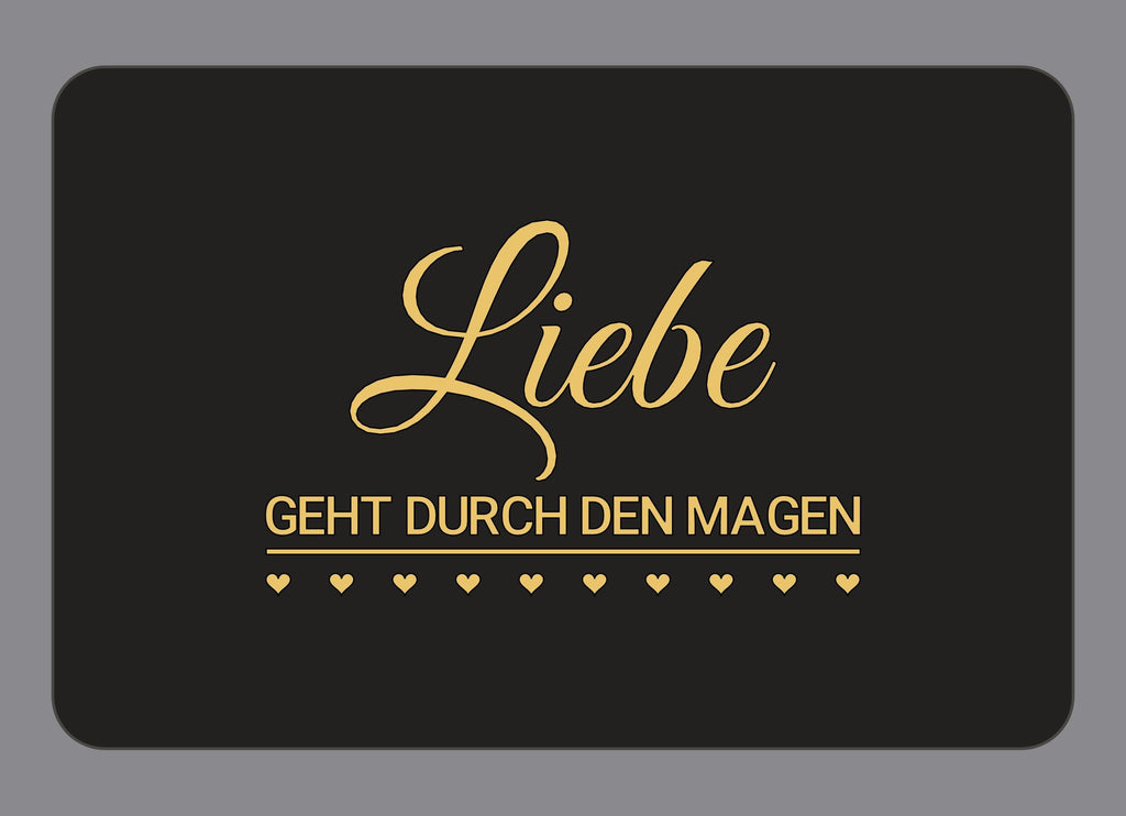 Display-Abdeckung passend für Thermomix TM7 – Liebe geht durch den Magen | mehrfarbig, Wunschfarbe möglich
