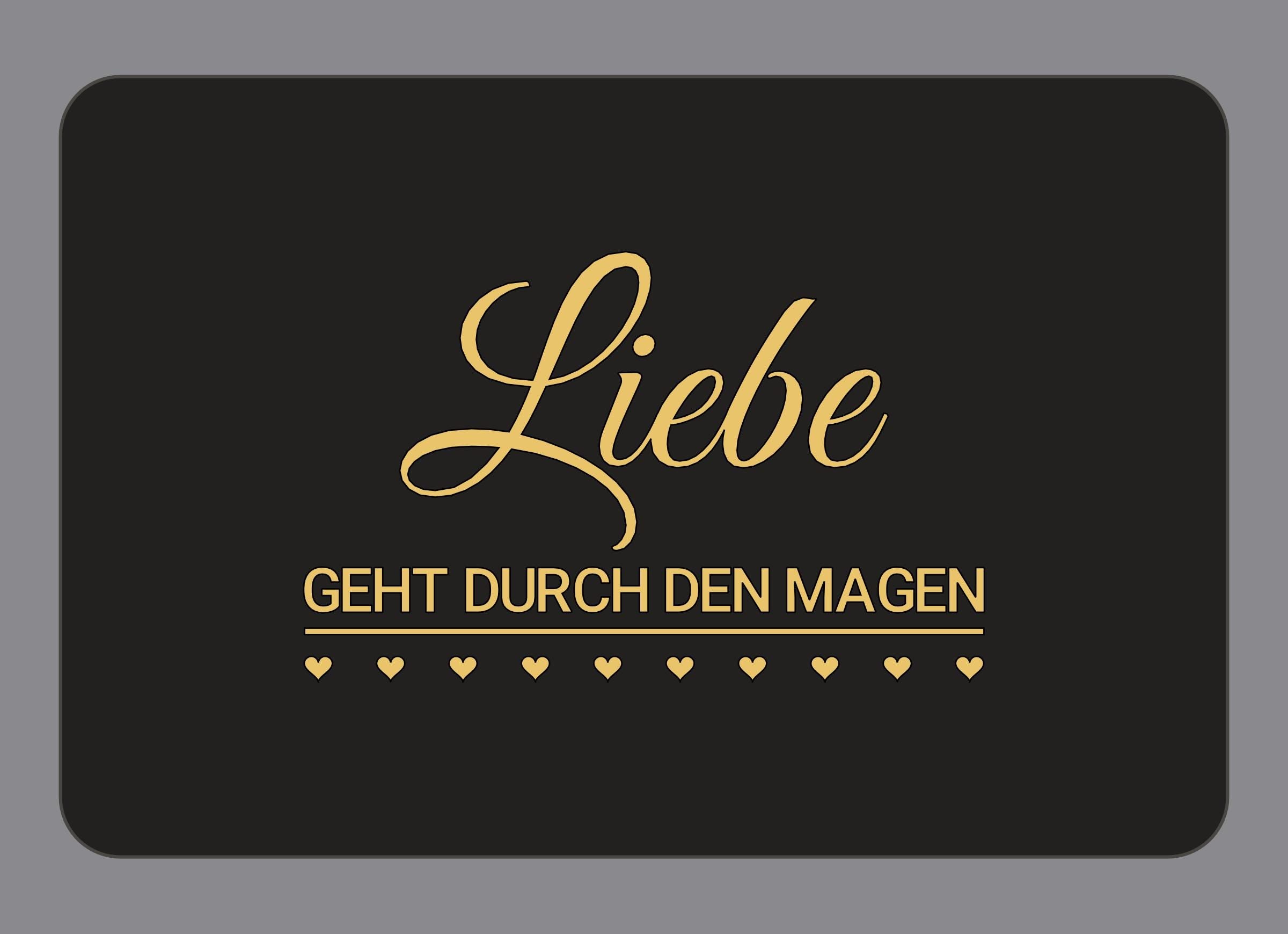 Display-Abdeckung passend für Thermomix TM7 – Liebe geht durch den Magen | mehrfarbig, Wunschfarbe möglich
