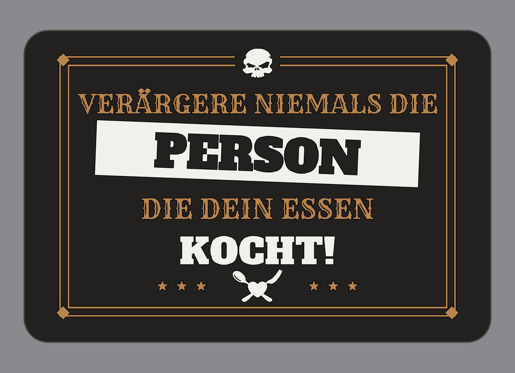 Display-Abdeckung passend für Thermomix TM7 – Verärgere niemals die Person, die dein Essen kocht! | mehrfarbig, Wunschfarbe möglich