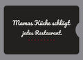 Display-Abdeckung passend für Thermomix TM6 – Mamas Küche schlägt jedes Restaurant. | mehrfarbig, Wunschfarbe möglich