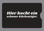 Display-Abdeckung passend für Thermomix TM6 – Hier kocht ein scheuer Küchentiger. | mehrfarbig, Wunschfarbe möglich