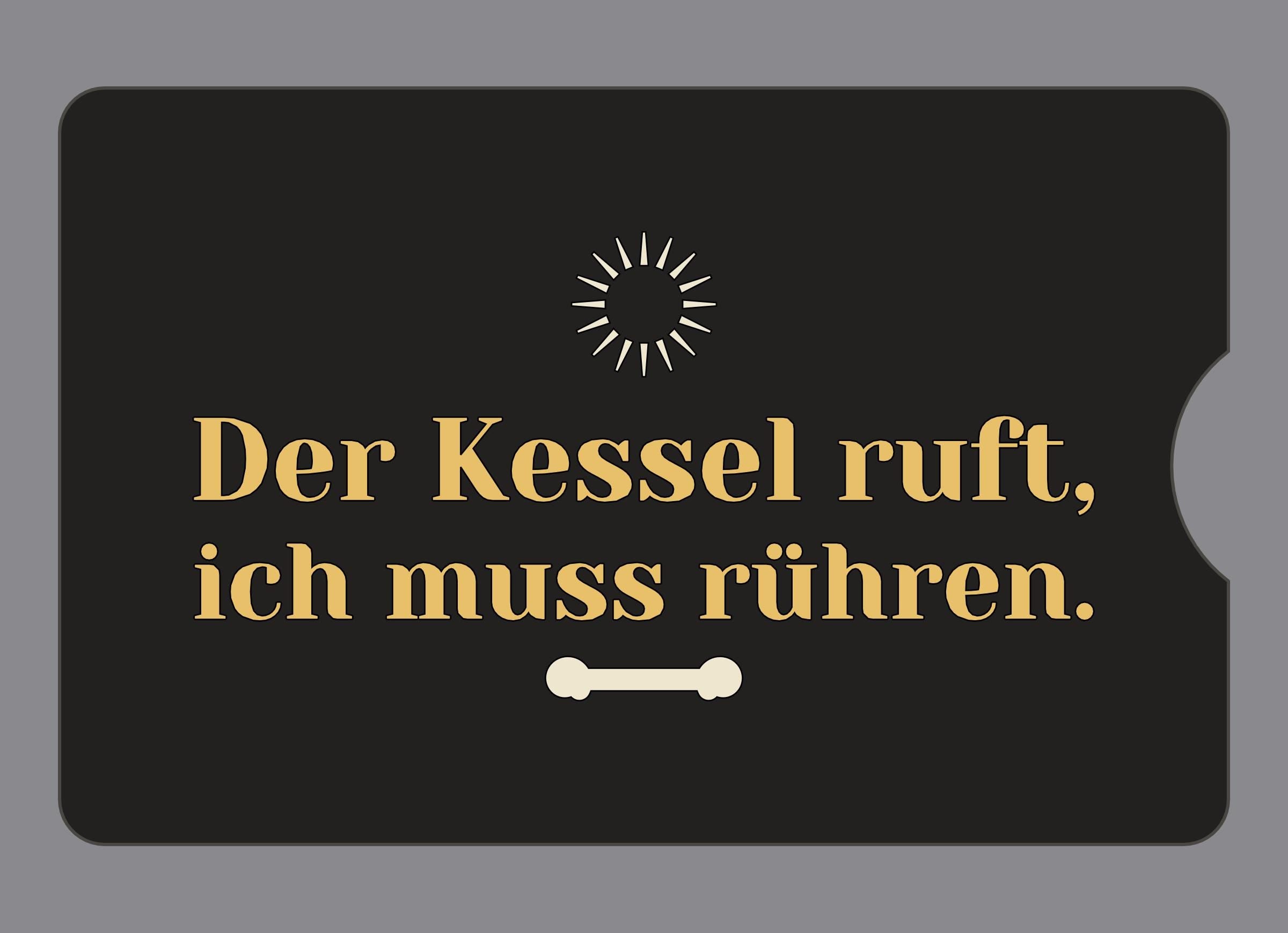Display-Abdeckung passend für Thermomix TM6 – Der Kessel ruft, ich muss rühren. | mehrfarbig, Wunschfarbe möglich