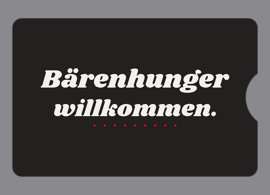 Display-Abdeckung passend für Thermomix TM6 – Bärenhunger willkommen. | mehrfarbig, Wunschfarbe möglich