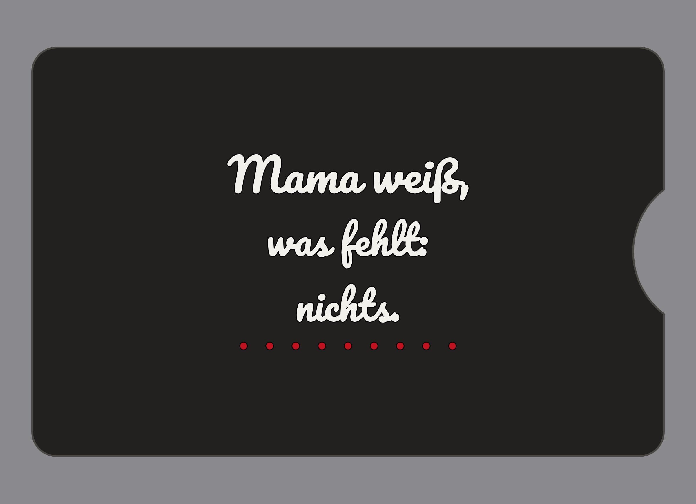 Display-Abdeckung passend für Thermomix TM6 – Mama weiß, was fehlt: nichts. | mehrfarbig, Wunschfarbe möglich