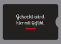 Display-Abdeckung passend für Thermomix TM6 – Gekocht wird hier mit Gefühl. | mehrfarbig, Wunschfarbe möglich