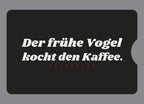 Display-Abdeckung passend für Thermomix TM6 – Der frühe Vogel kocht den Kaffee. | mehrfarbig, Wunschfarbe möglich