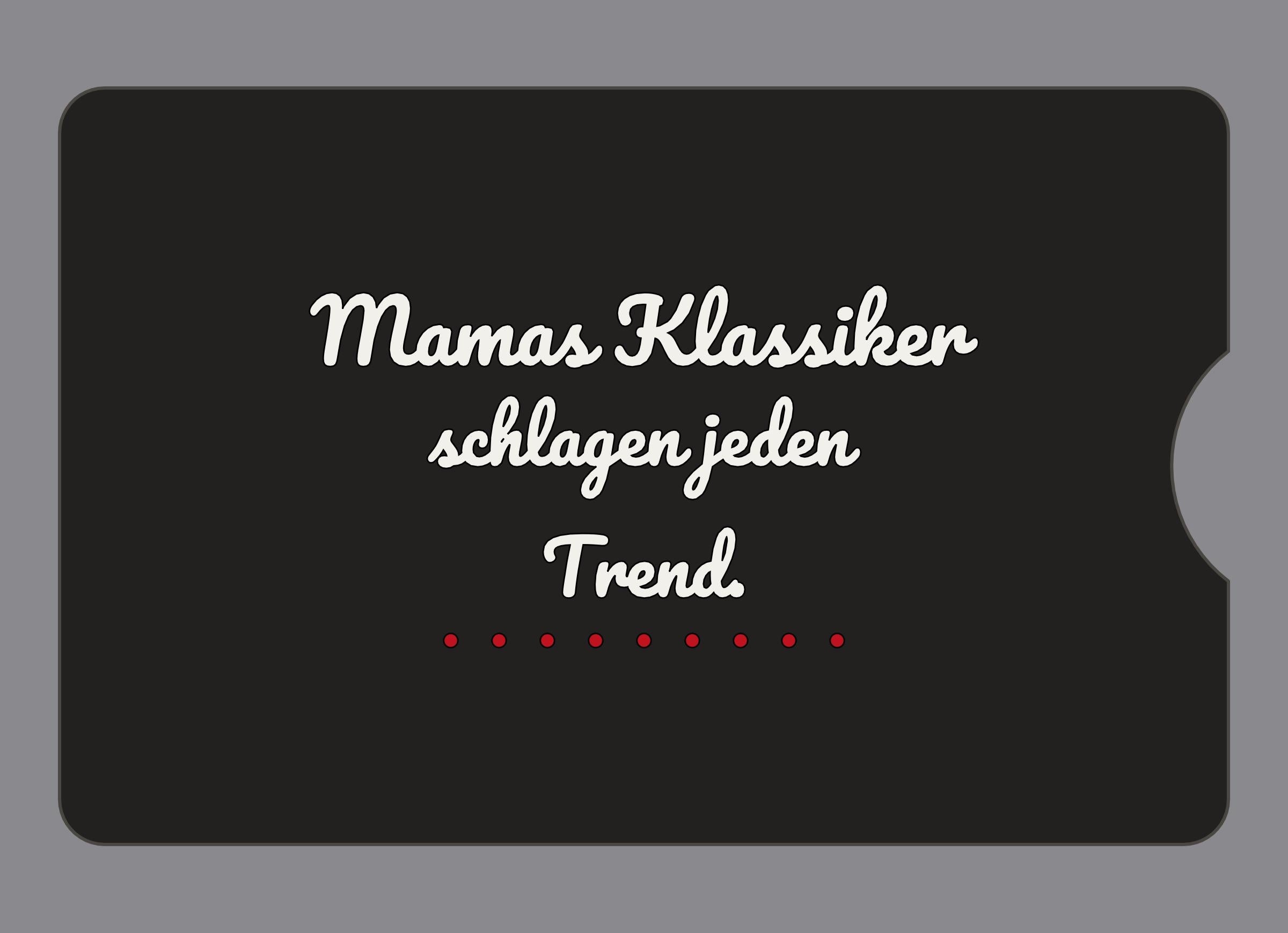 Display-Abdeckung passend für Thermomix TM6 – Mamas Klassiker schlagen jeden Trend. | mehrfarbig, Wunschfarbe möglich