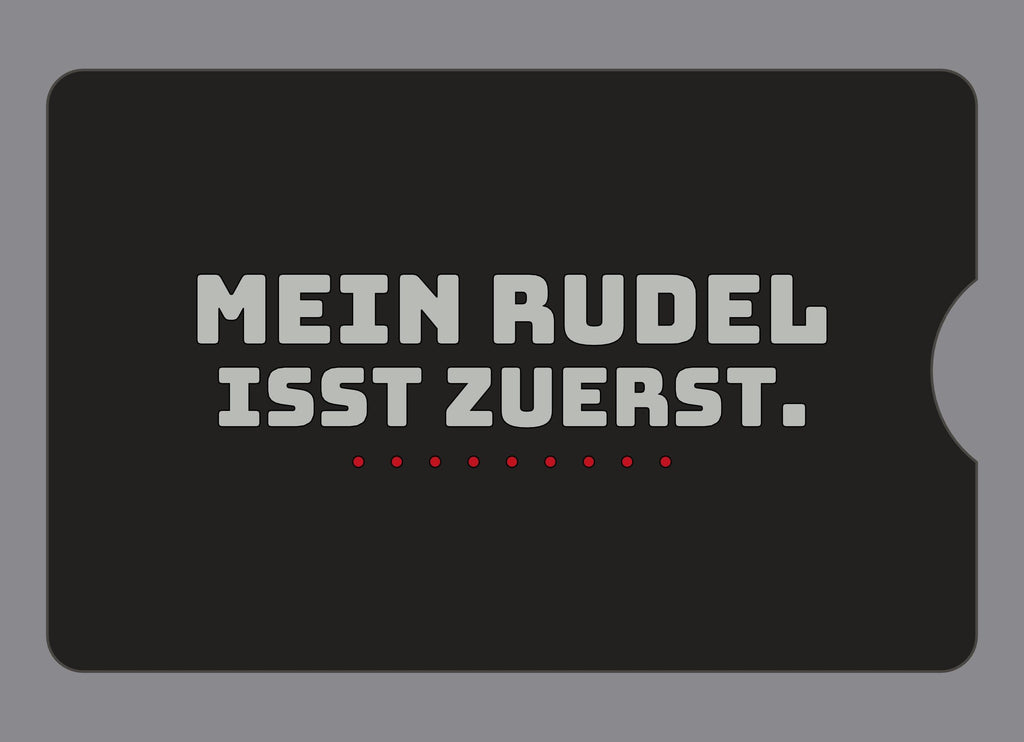Display-Abdeckung passend für Thermomix TM6 – Mein Rudel isst zuerst. | mehrfarbig, Wunschfarbe möglich