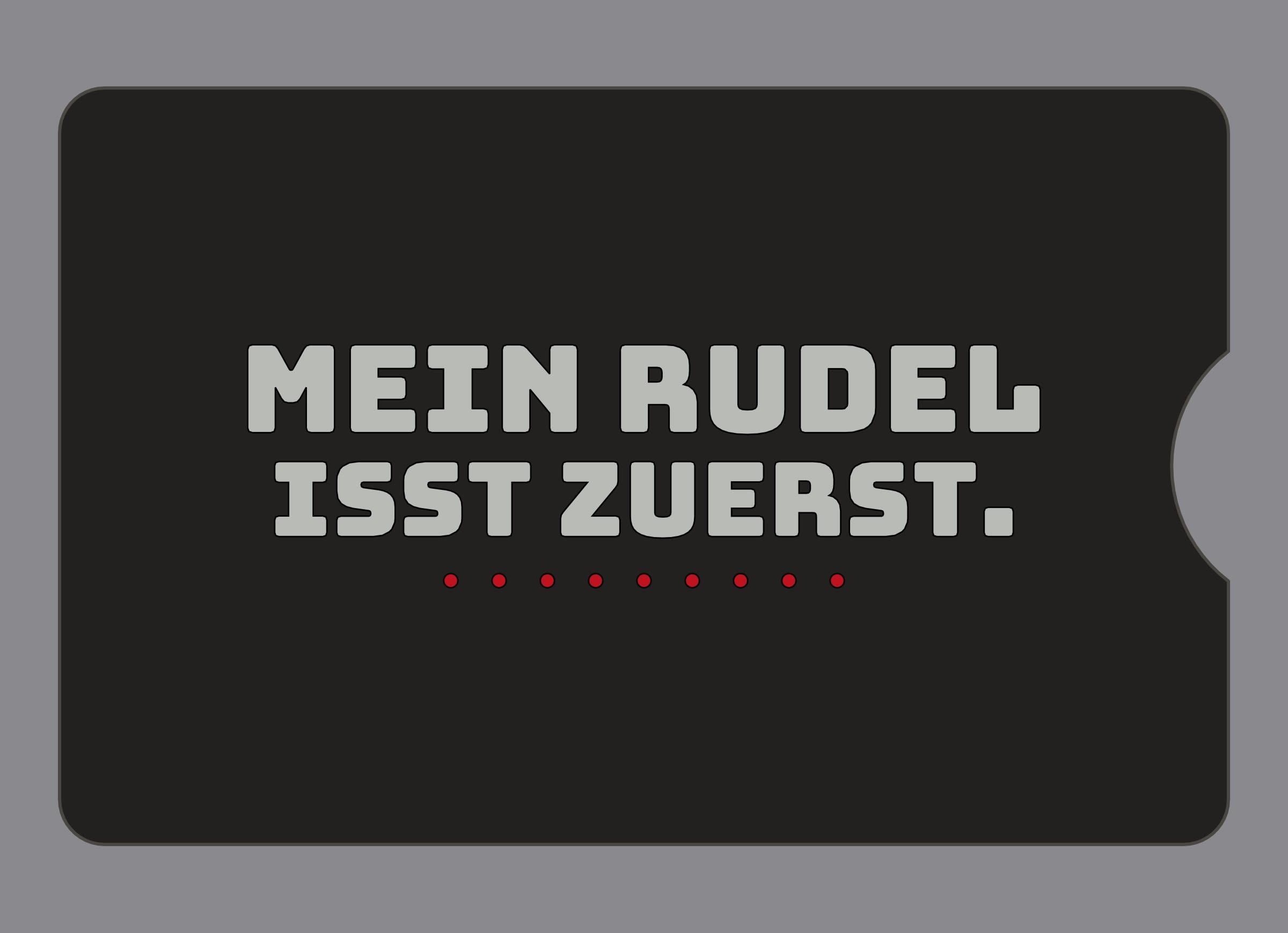 Display-Abdeckung passend für Thermomix TM6 – Mein Rudel isst zuerst. | mehrfarbig, Wunschfarbe möglich