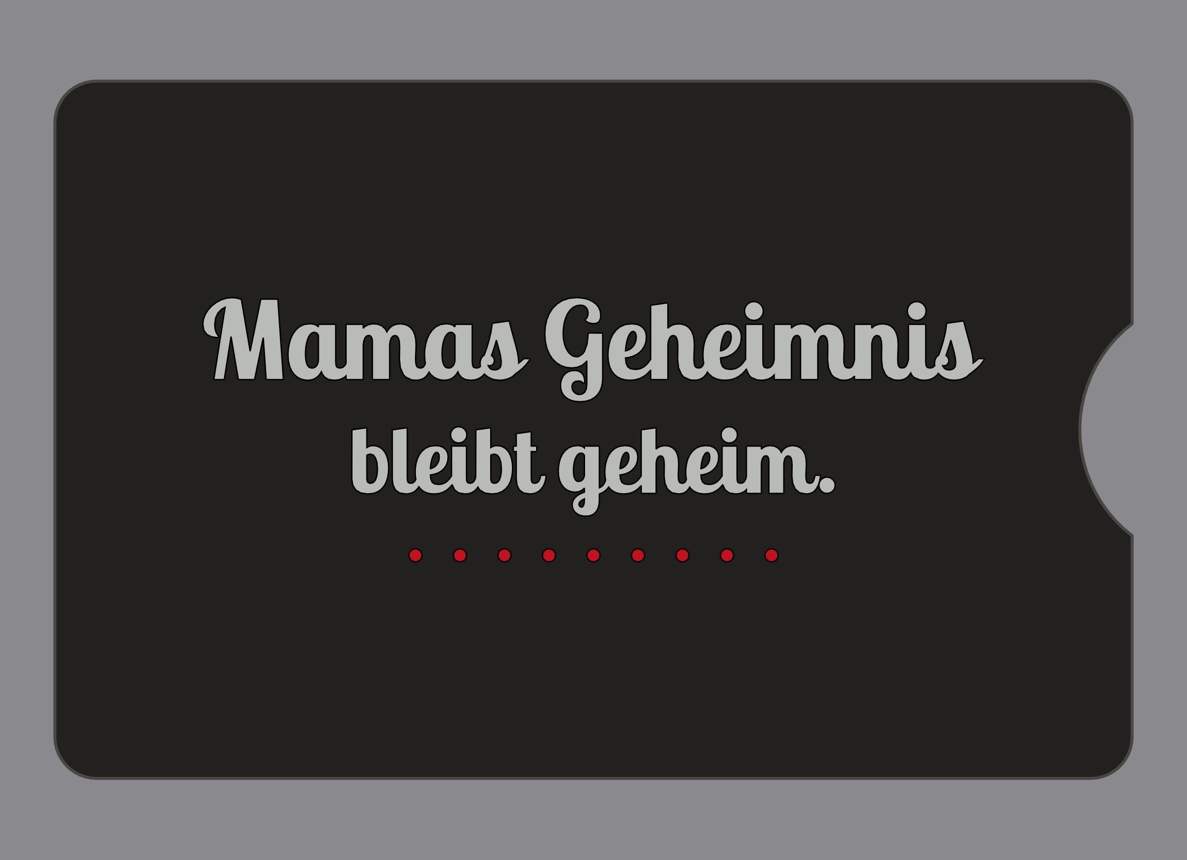 Display-Abdeckung passend für Thermomix TM6 – Mamas Geheimnis bleibt geheim. | mehrfarbig, Wunschfarbe möglich