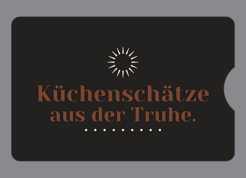 Display-Abdeckung passend für Thermomix TM6 – Küchenschätze aus der Truhe. | mehrfarbig, Wunschfarbe möglich