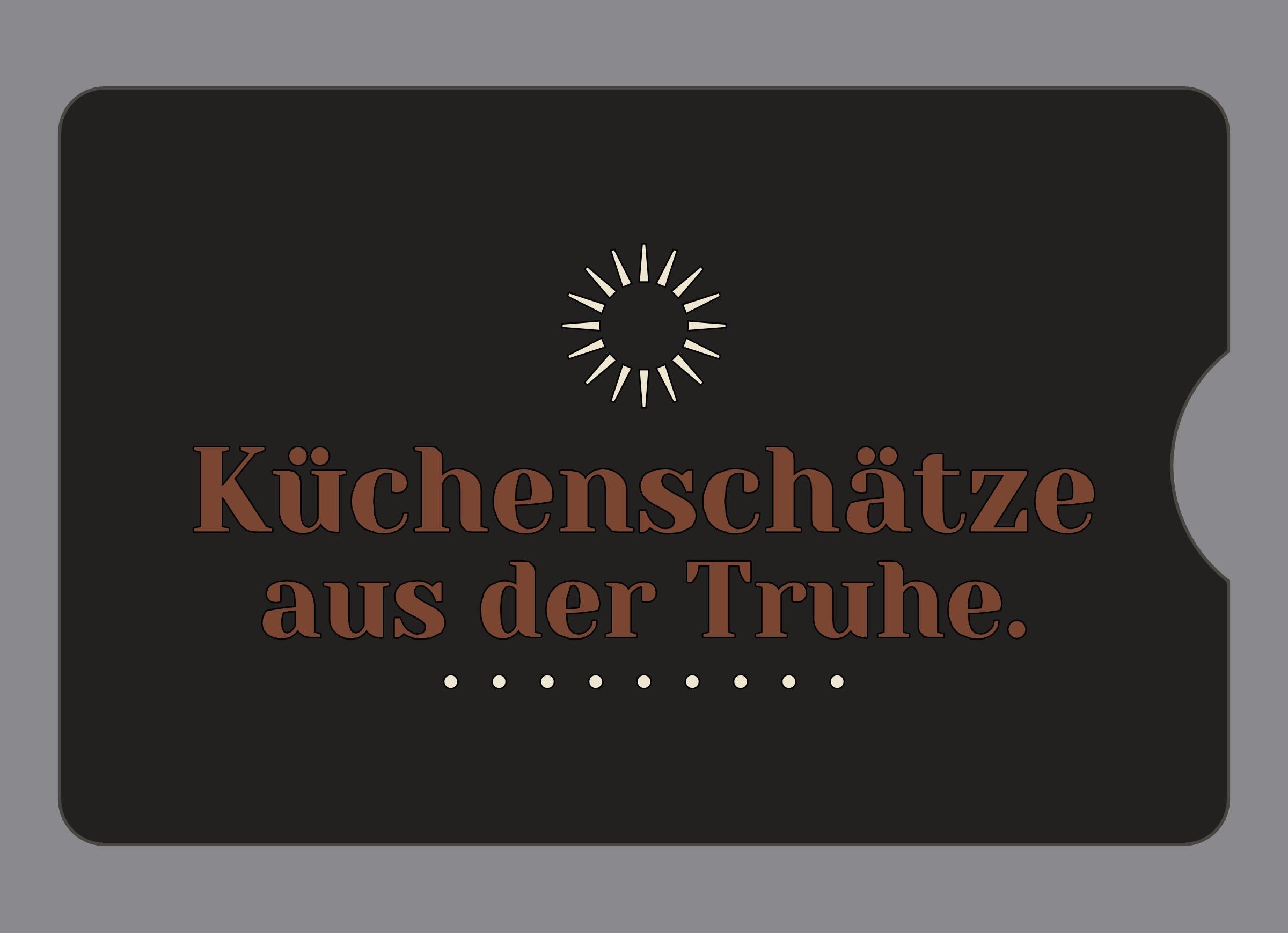 Display-Abdeckung passend für Thermomix TM6 – Küchenschätze aus der Truhe. | mehrfarbig, Wunschfarbe möglich