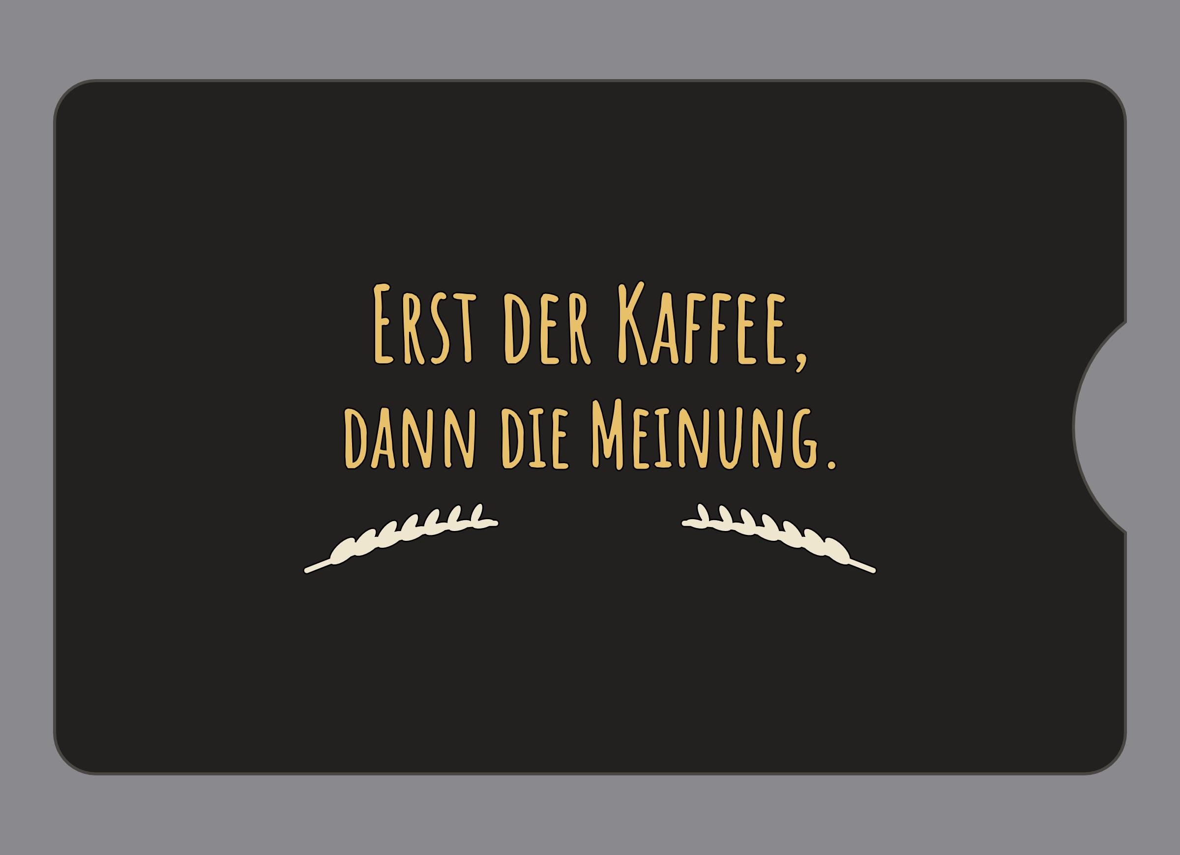 Display-Abdeckung passend für Thermomix TM6 – Erst der Kaffee, dann die Meinung. | mehrfarbig, Wunschfarbe möglich