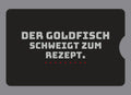 Display-Abdeckung passend für Thermomix TM6 – Der Goldfisch schweigt zum Rezept. | mehrfarbig, Wunschfarbe möglich