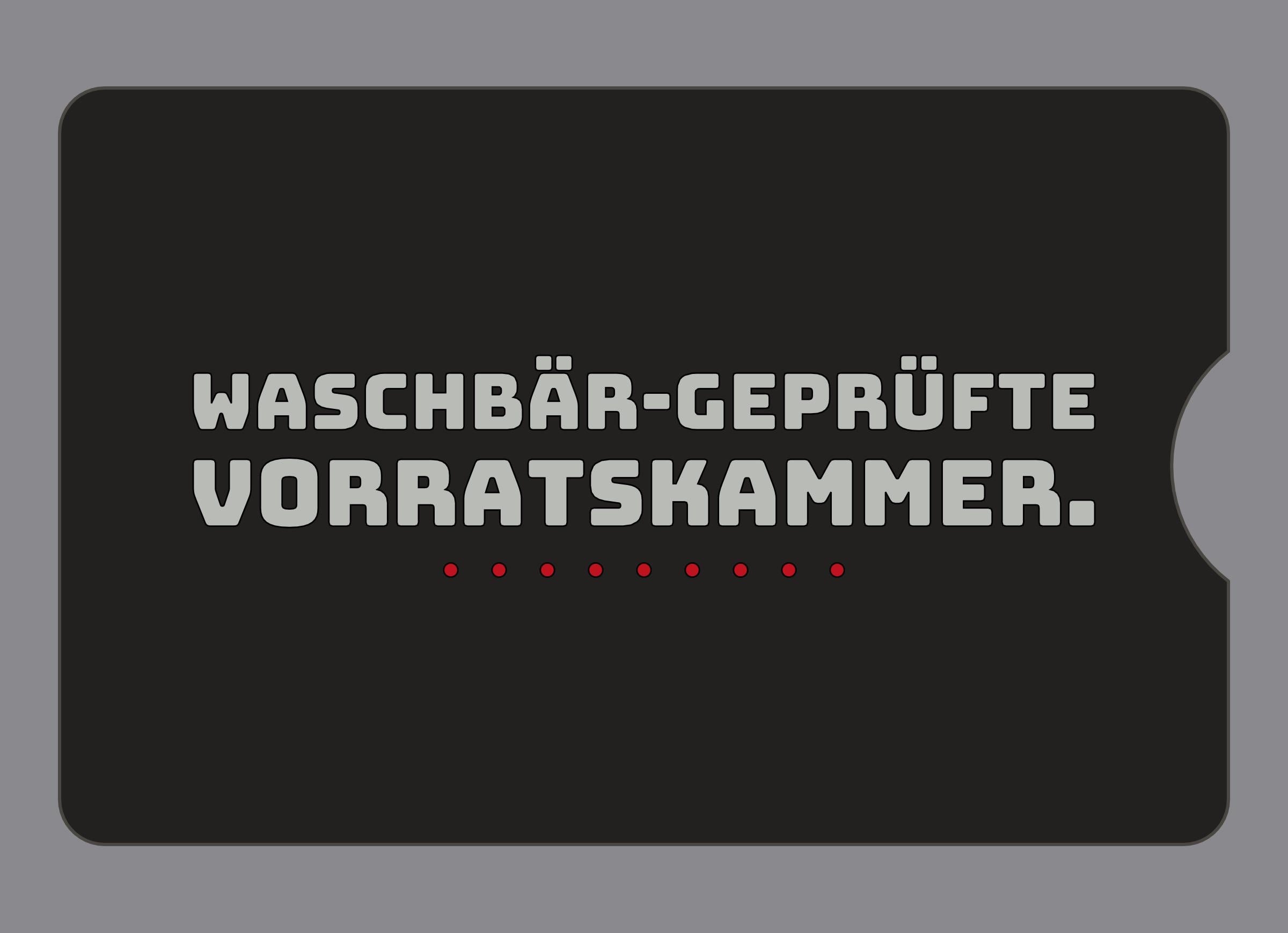 Display-Abdeckung passend für Thermomix TM6 – Waschbär-geprüfte Vorratskammer. | mehrfarbig, Wunschfarbe möglich
