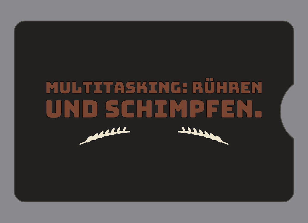 Display-Abdeckung passend für Thermomix TM6 – Multitasking: Rühren und schimpfen. | mehrfarbig, Wunschfarbe möglich