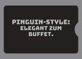 Display-Abdeckung passend für Thermomix TM6 – Pinguin-Style: Elegant zum Buffet. | mehrfarbig, Wunschfarbe möglich