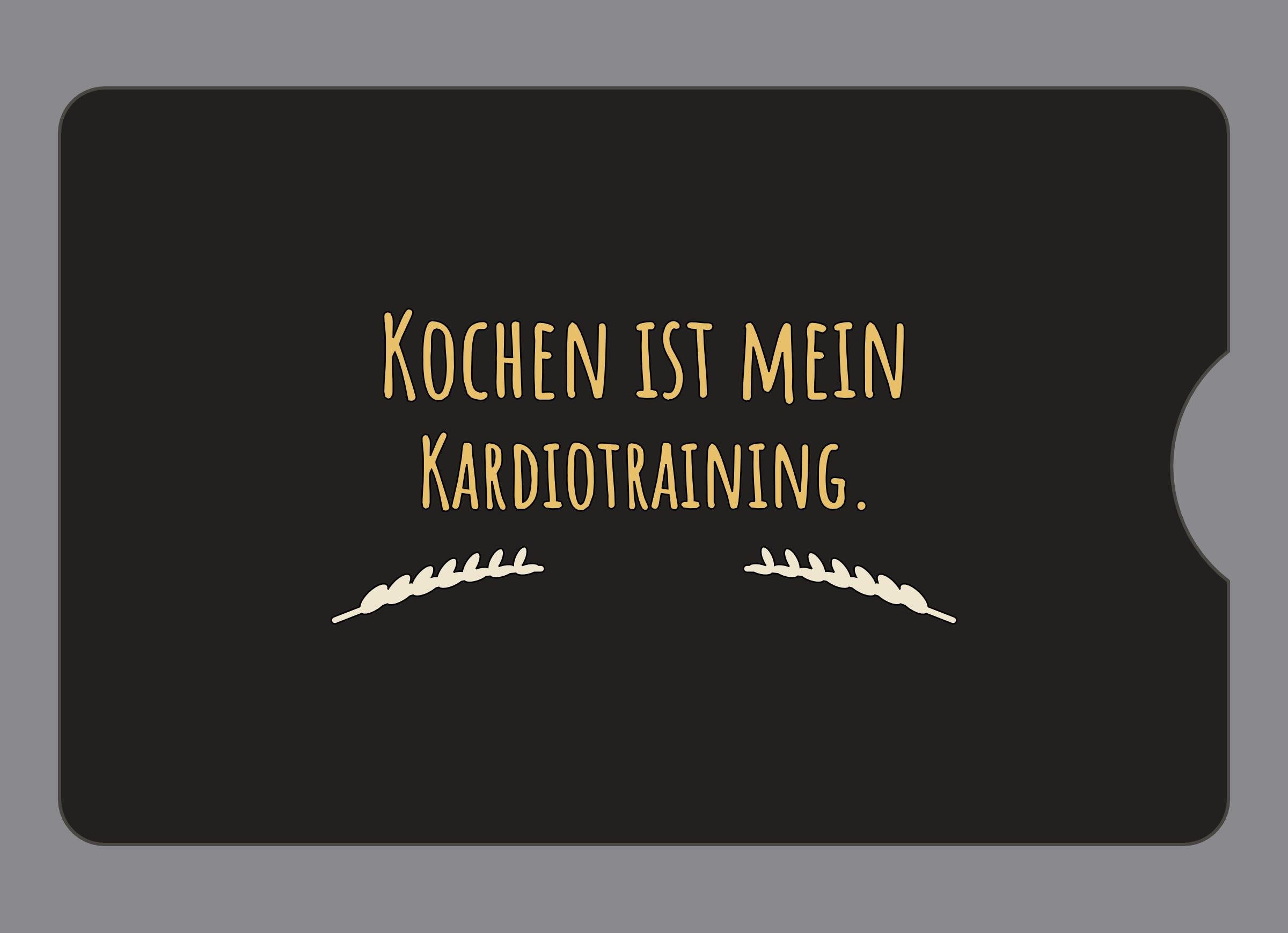 Display-Abdeckung passend für Thermomix TM6 – Kochen ist mein Kardiotraining. | mehrfarbig, Wunschfarbe möglich