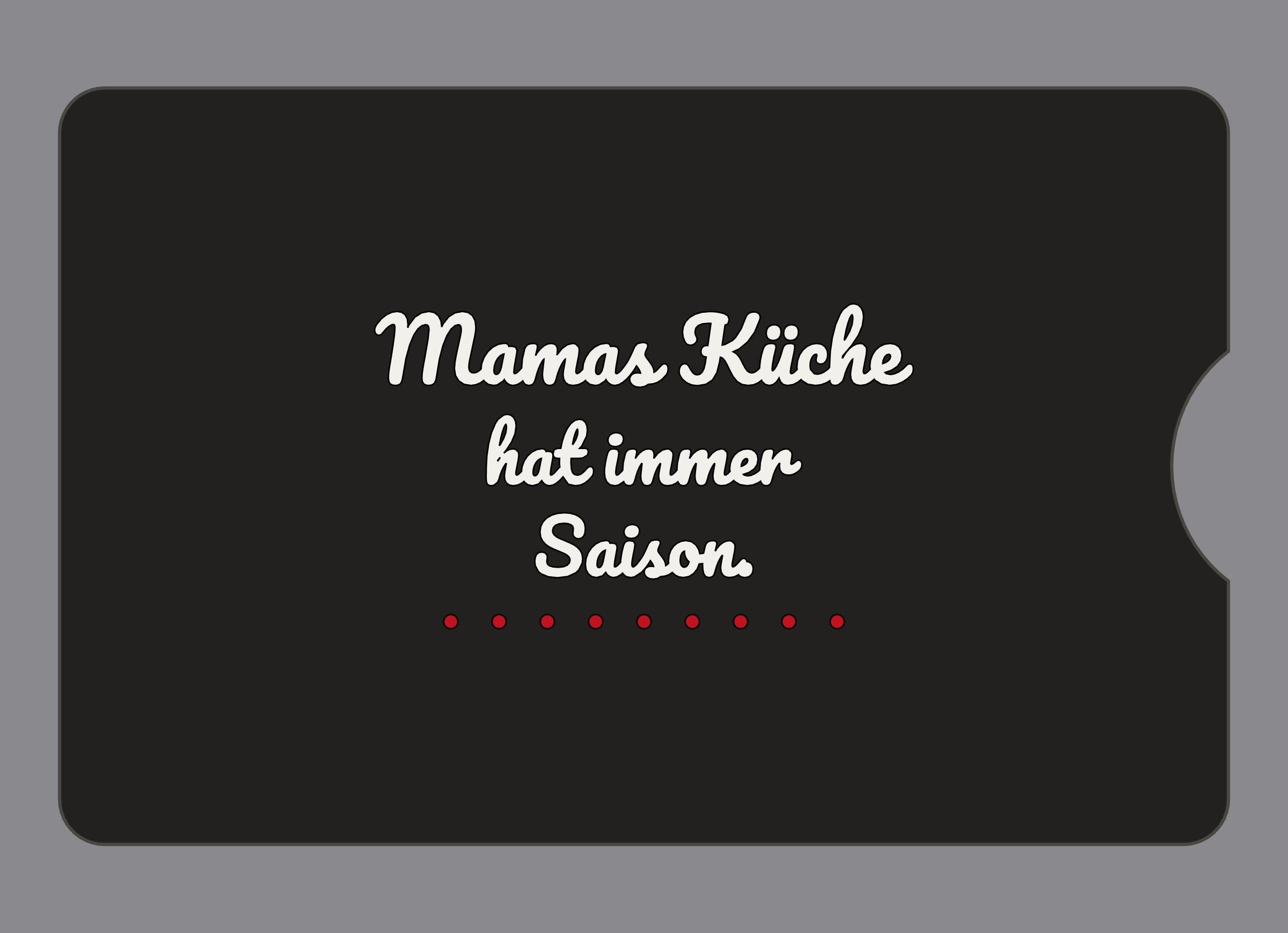 Display-Abdeckung passend für Thermomix TM6 – Mamas Küche hat immer Saison. | mehrfarbig, Wunschfarbe möglich