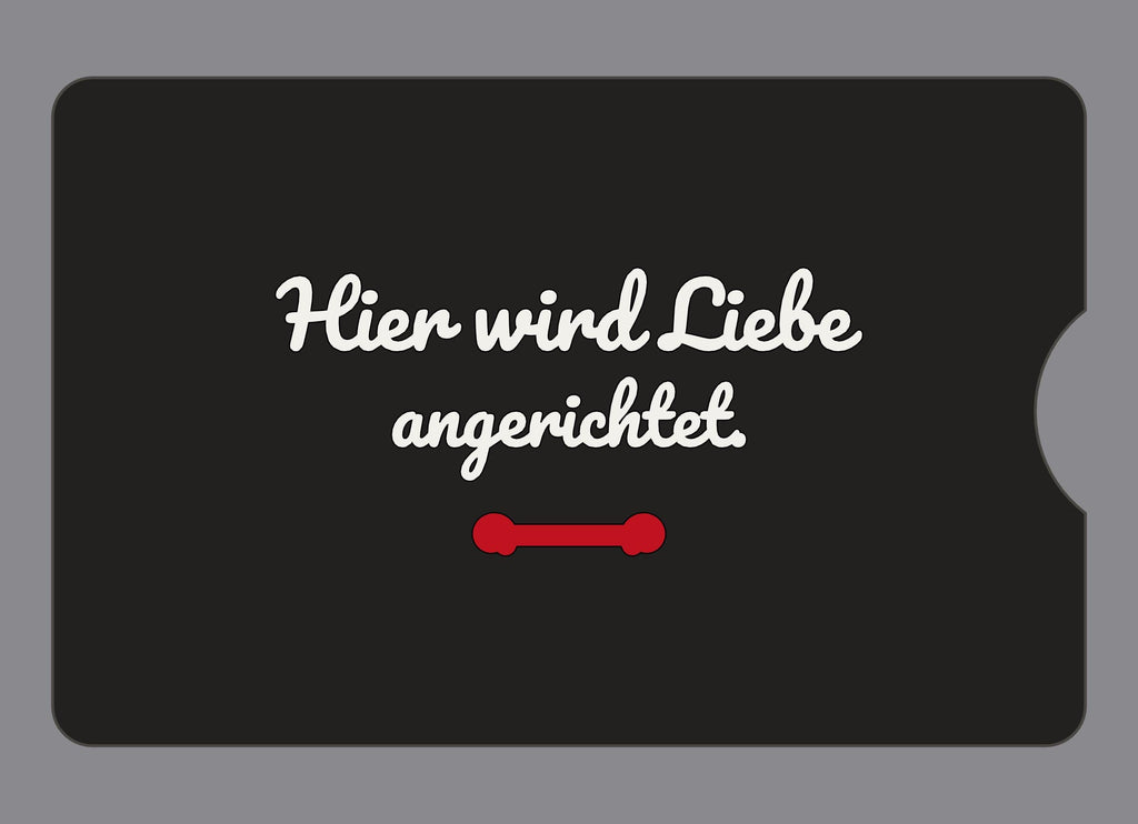 Display-Abdeckung passend für Thermomix TM6 – Hier wird Liebe angerichtet. | mehrfarbig, Wunschfarbe möglich