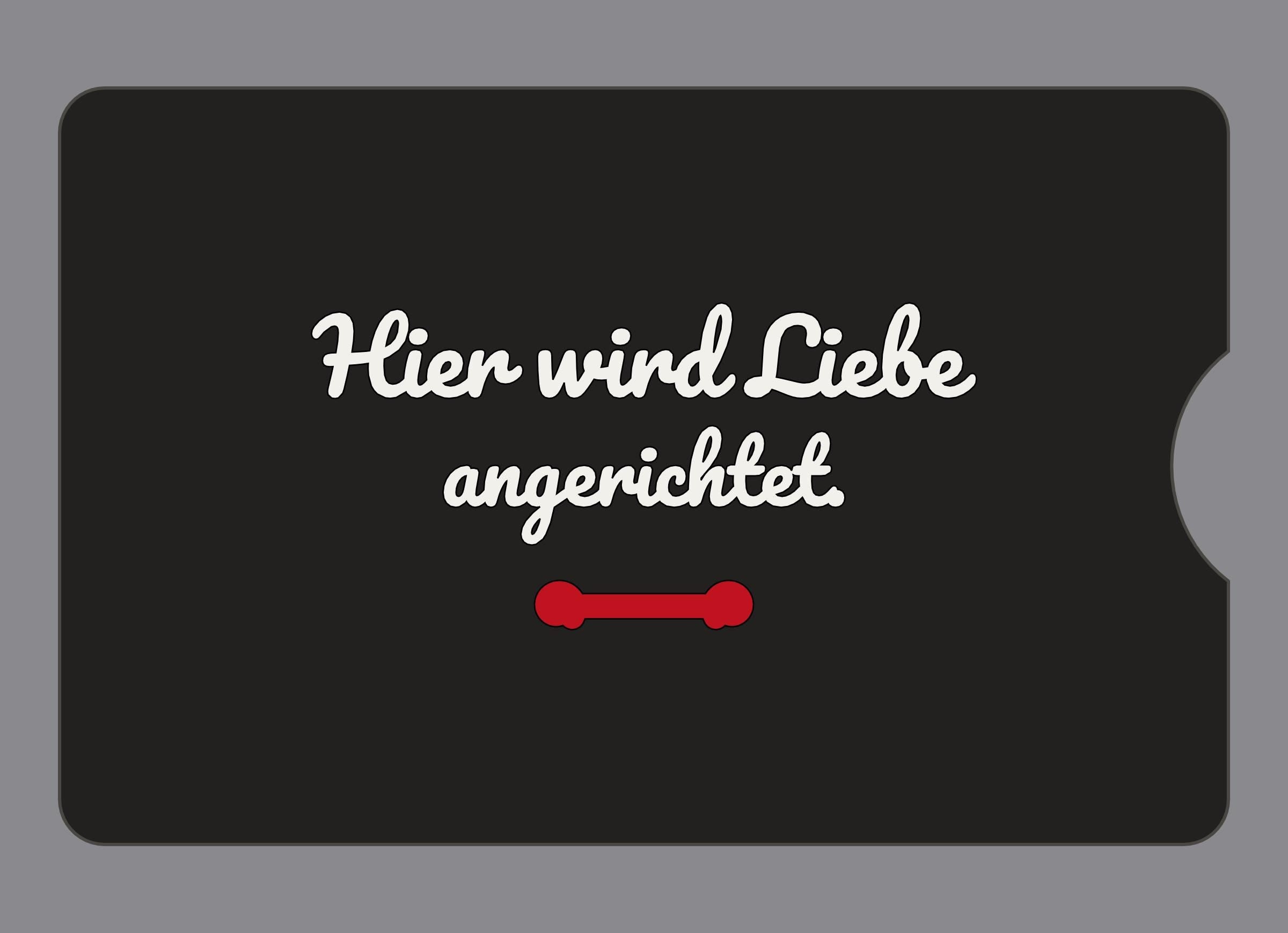 Display-Abdeckung passend für Thermomix TM6 – Hier wird Liebe angerichtet. | mehrfarbig, Wunschfarbe möglich