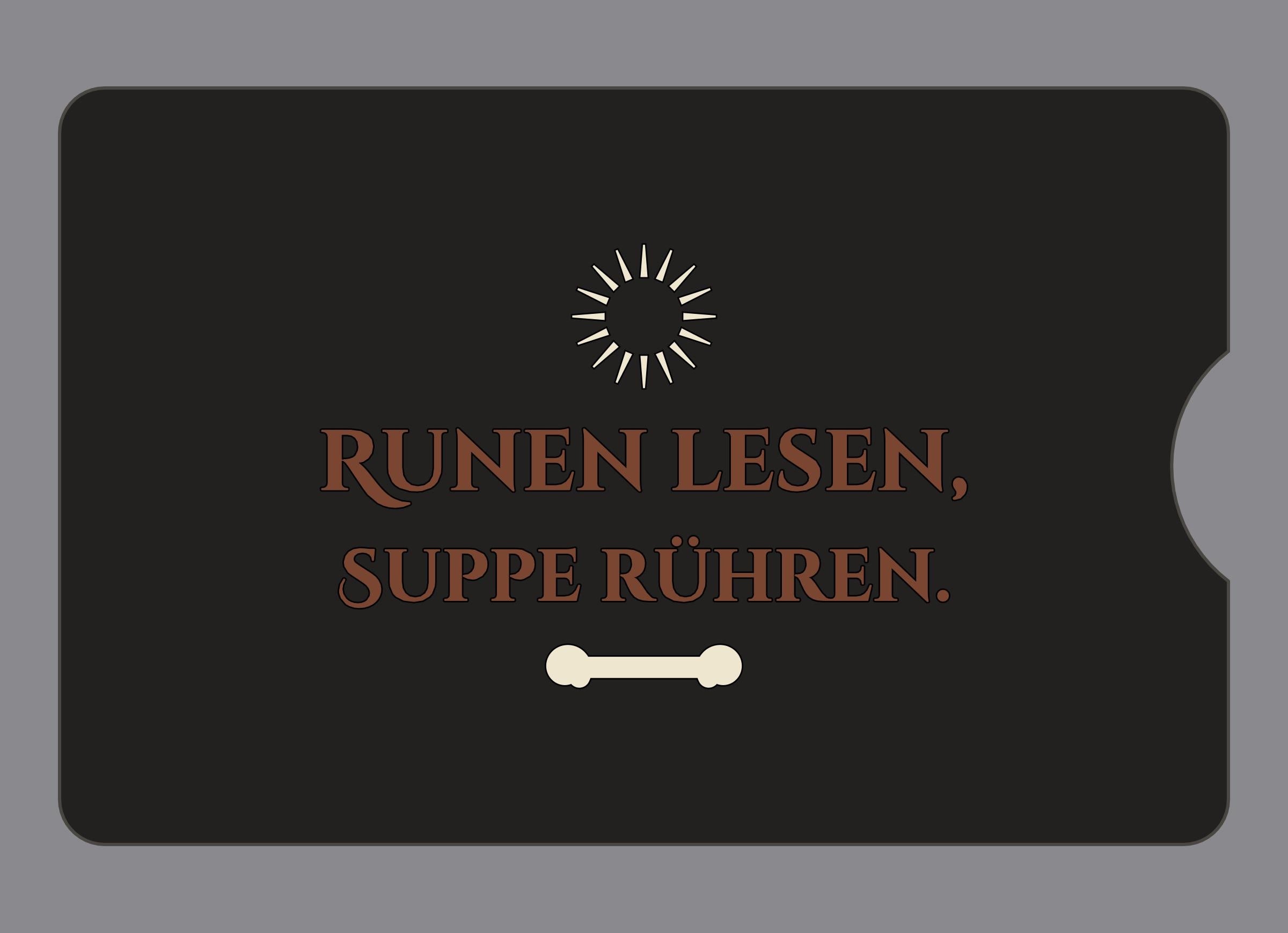 Display-Abdeckung passend für Thermomix TM6 – Runen lesen, Suppe rühren. | mehrfarbig, Wunschfarbe möglich