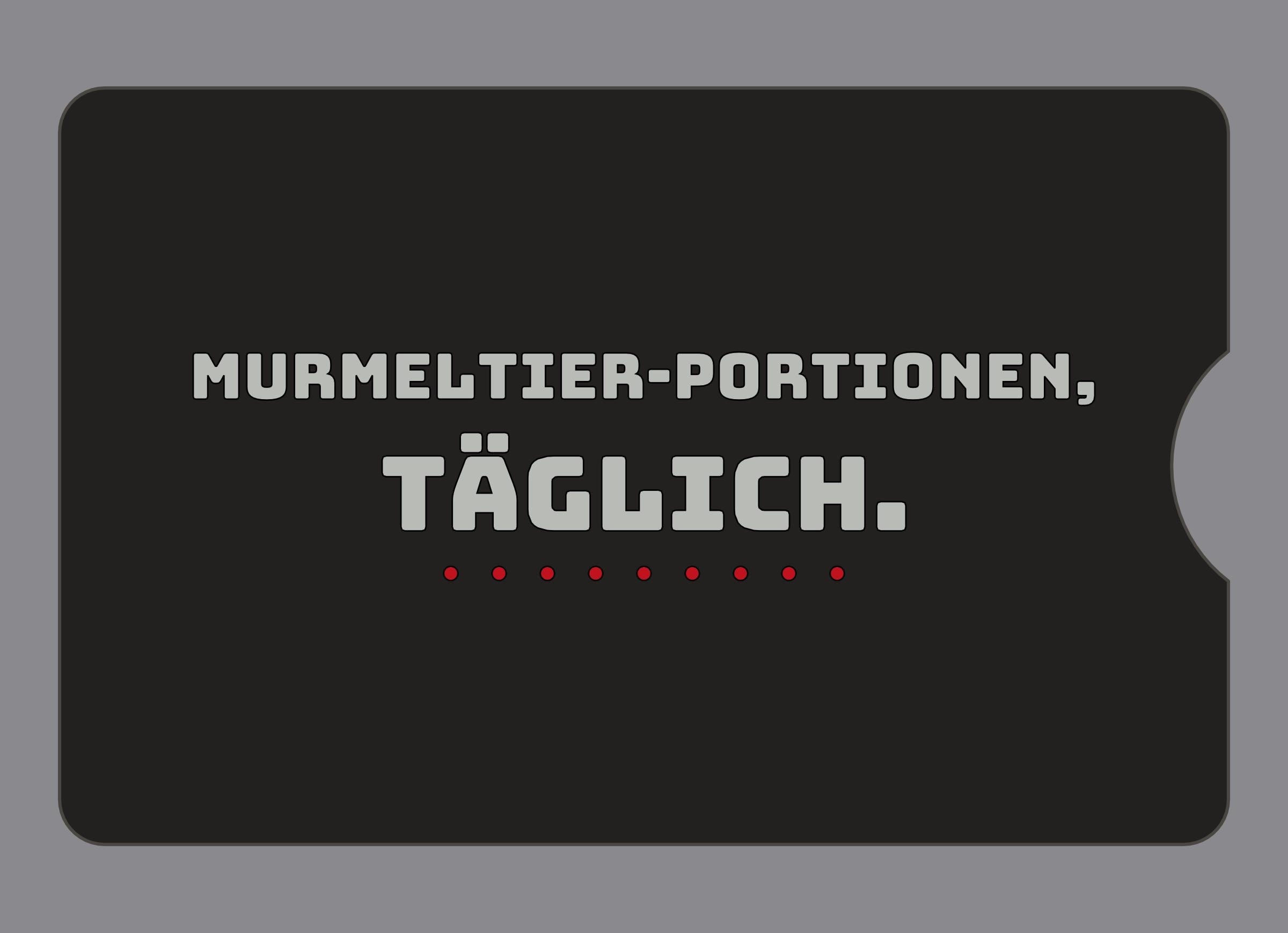 Display-Abdeckung passend für Thermomix TM6 – Murmeltier-Portionen, täglich. | mehrfarbig, Wunschfarbe möglich
