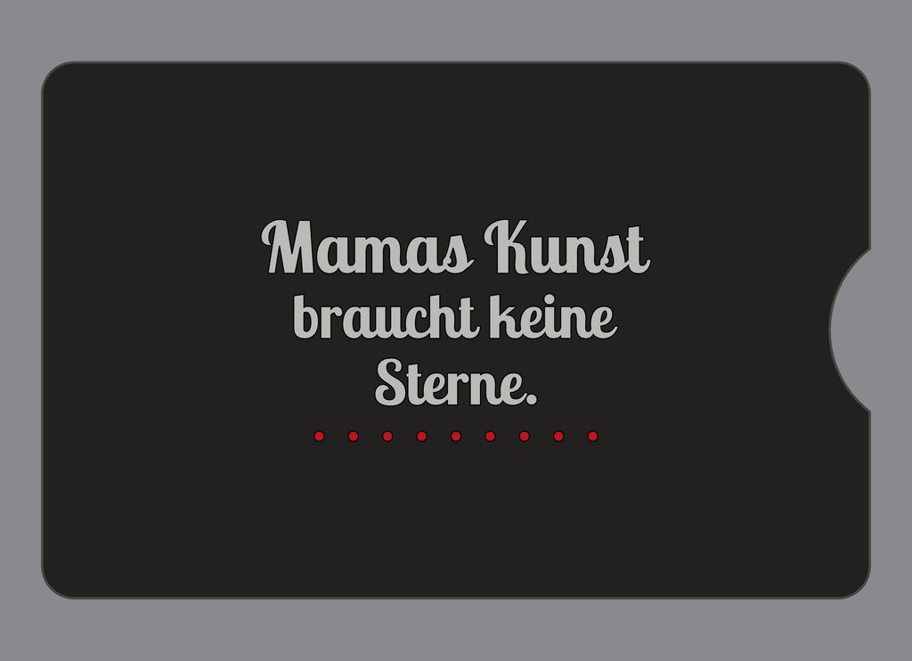 Display-Abdeckung passend für Thermomix TM6 – Mamas Kunst braucht keine Sterne. | mehrfarbig, Wunschfarbe möglich