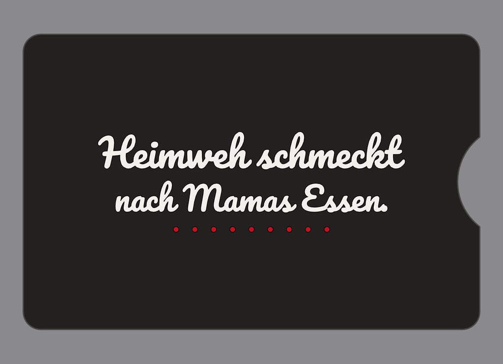 Display-Abdeckung passend für Thermomix TM6 – Heimweh schmeckt nach Mamas Essen. | mehrfarbig, Wunschfarbe möglich