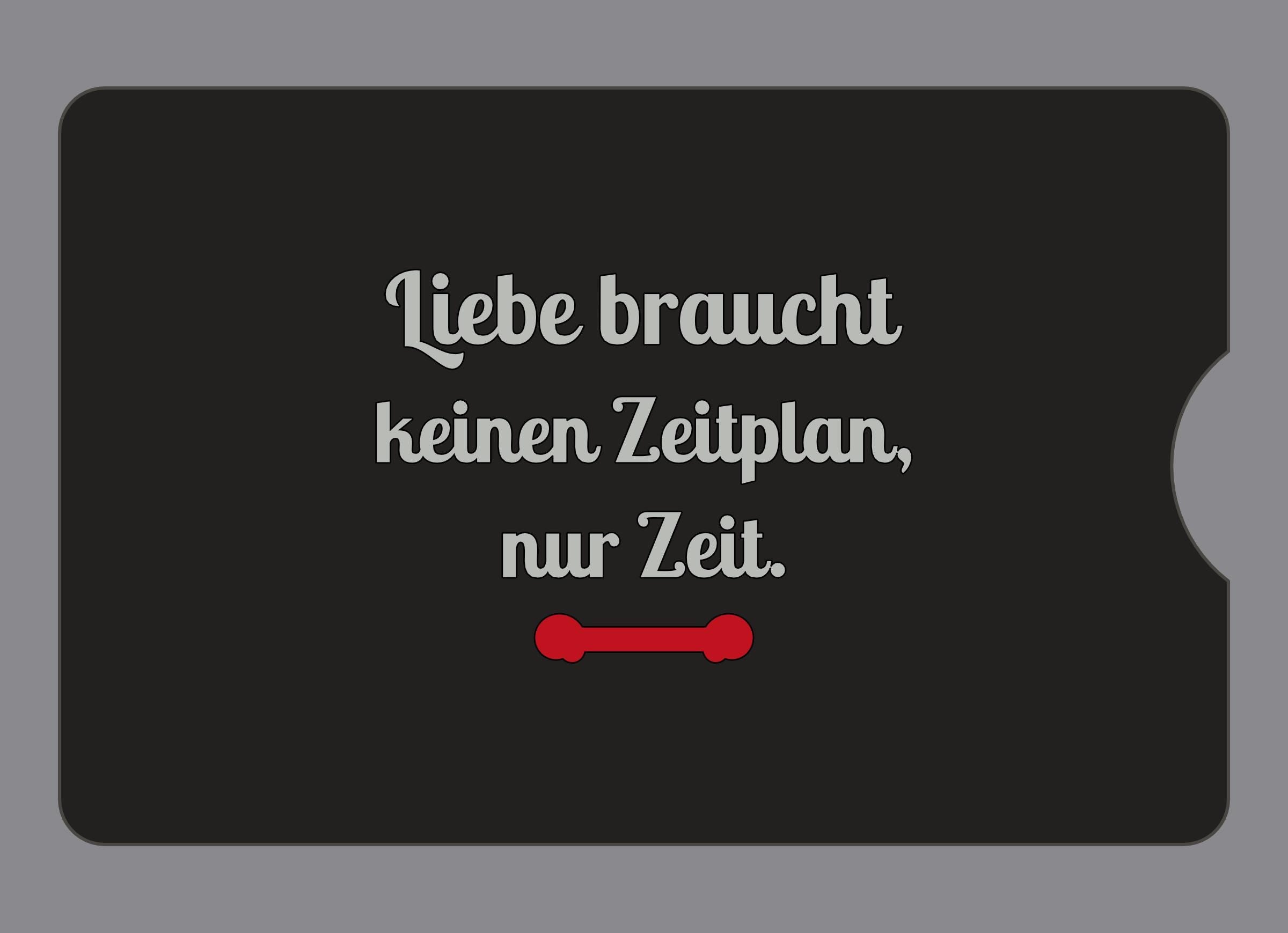 Display-Abdeckung passend für Thermomix TM6 – Liebe braucht keinen Zeitplan, nur Zeit. | mehrfarbig, Wunschfarbe möglich