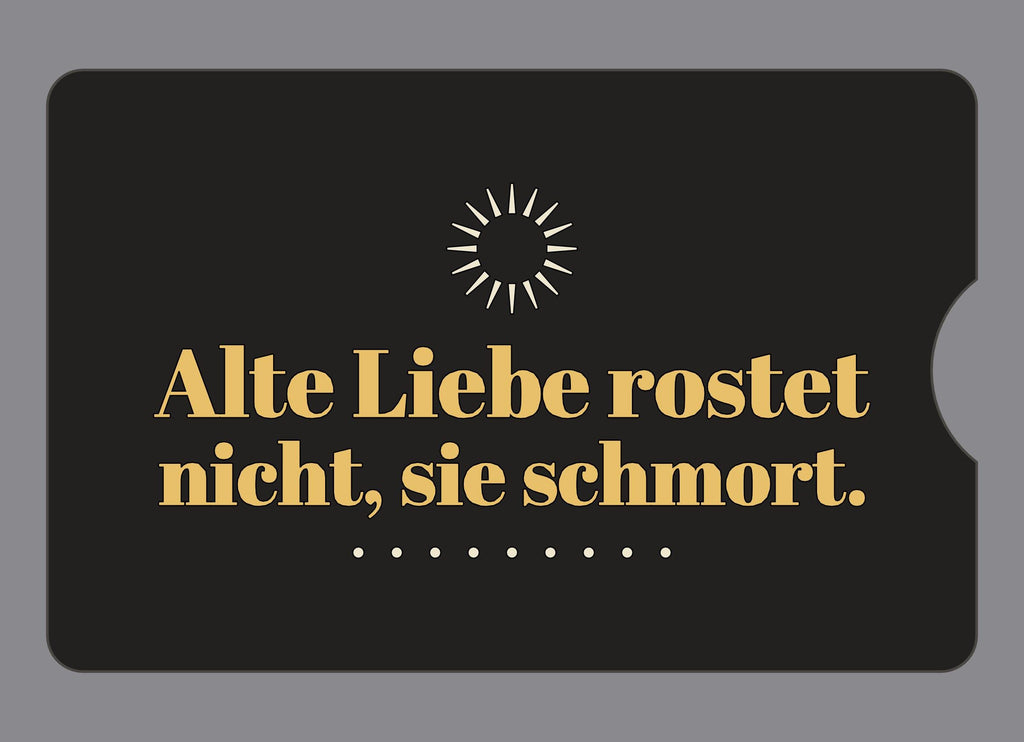 Display-Abdeckung passend für Thermomix TM6 – Alte Liebe rostet nicht, sie schmort. | mehrfarbig, Wunschfarbe möglich