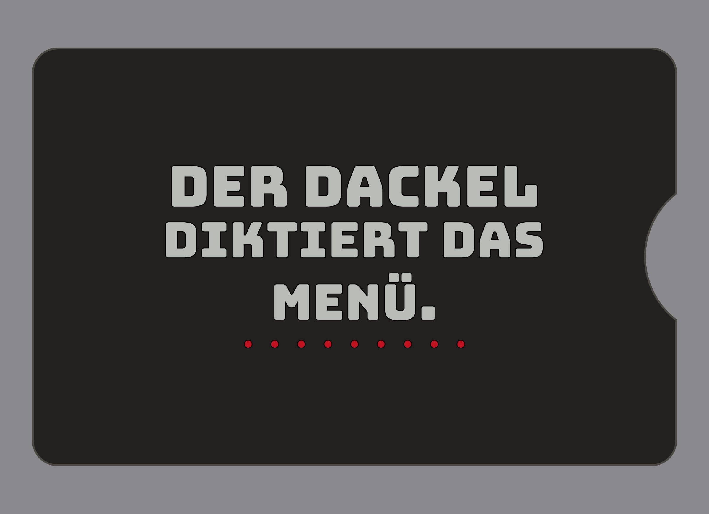 Display-Abdeckung passend für Thermomix TM6 – Der Dackel diktiert das Menü. | mehrfarbig, Wunschfarbe möglich