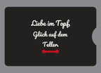 Display-Abdeckung passend für Thermomix TM6 – Liebe im Topf, Glück auf dem Teller. | mehrfarbig, Wunschfarbe möglich