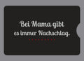Display-Abdeckung passend für Thermomix TM6 – Bei Mama gibt es immer Nachschlag. | mehrfarbig, Wunschfarbe möglich
