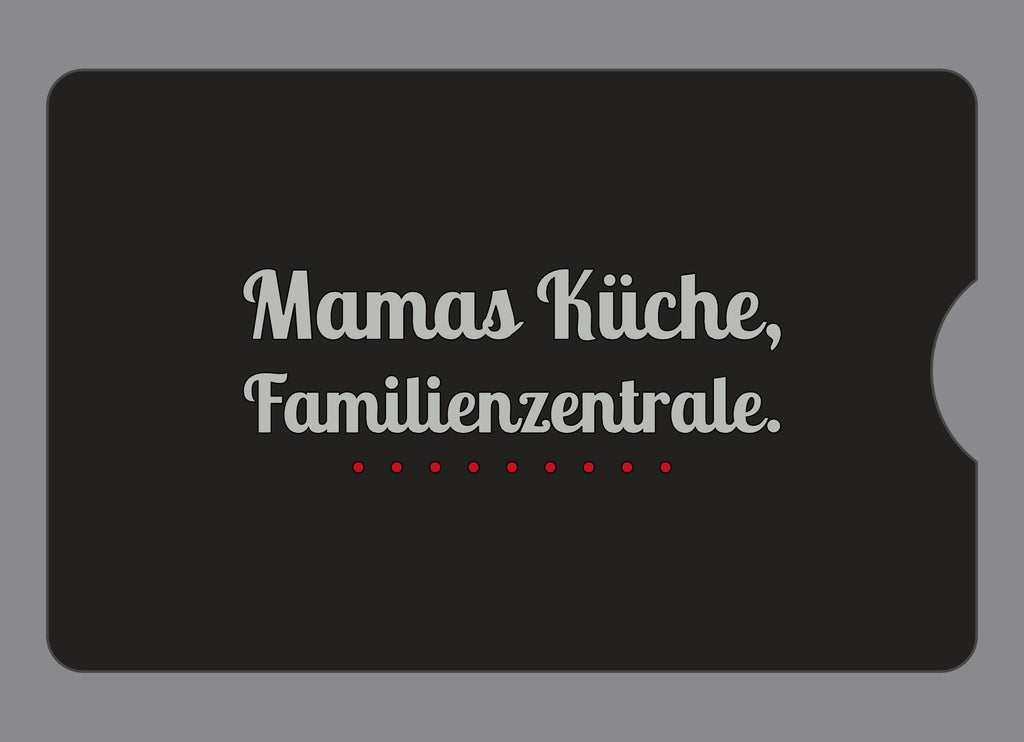 Display-Abdeckung passend für Thermomix TM6 – Mamas Küche, Familienzentrale. | mehrfarbig, Wunschfarbe möglich