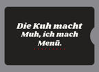 Display-Abdeckung passend für Thermomix TM6 – Die Kuh macht Muh, ich mach Menü. | mehrfarbig, Wunschfarbe möglich