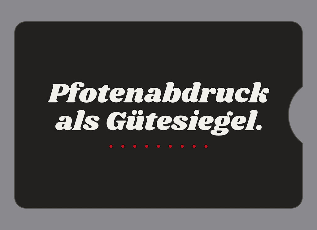 Display-Abdeckung passend für Thermomix TM6 – Pfotenabdruck als Gütesiegel. | mehrfarbig, Wunschfarbe möglich