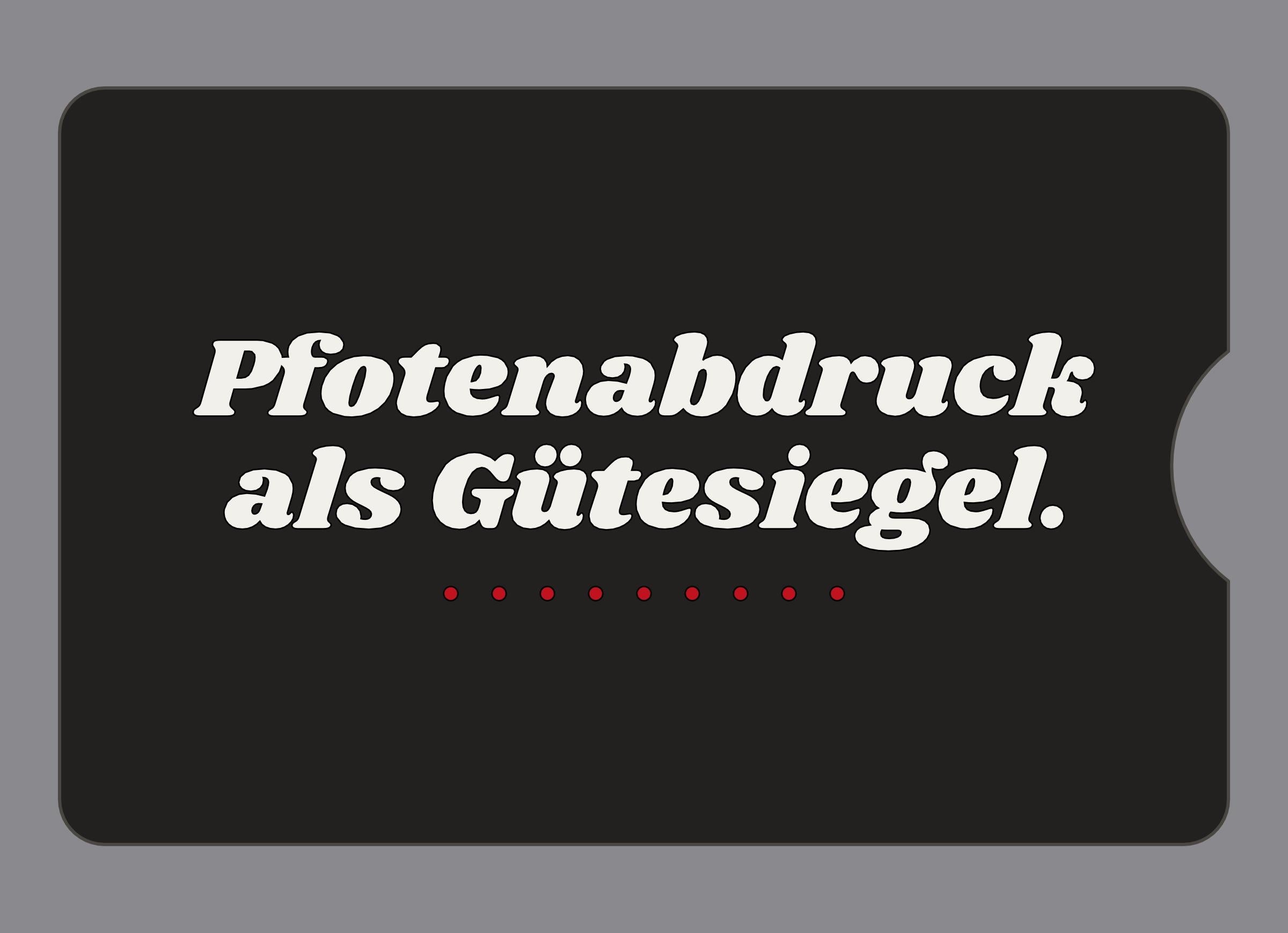 Display-Abdeckung passend für Thermomix TM6 – Pfotenabdruck als Gütesiegel. | mehrfarbig, Wunschfarbe möglich