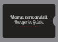 Display-Abdeckung passend für Thermomix TM6 – Mama verwandelt Hunger in Glück. | mehrfarbig, Wunschfarbe möglich
