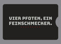 Display-Abdeckung passend für Thermomix TM6 – Vier Pfoten, ein Feinschmecker. | mehrfarbig, Wunschfarbe möglich