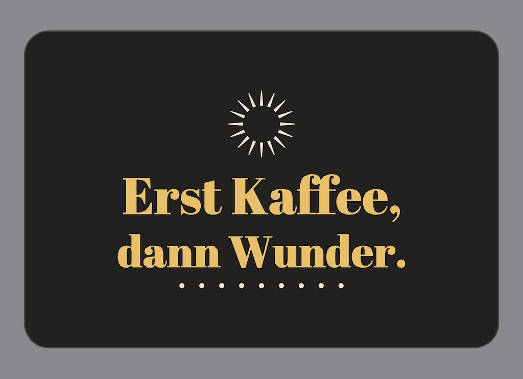 Display-Abdeckung passend für Thermomix TM7 – Erst Kaffee, dann Wunder. | mehrfarbig, Wunschfarbe möglich