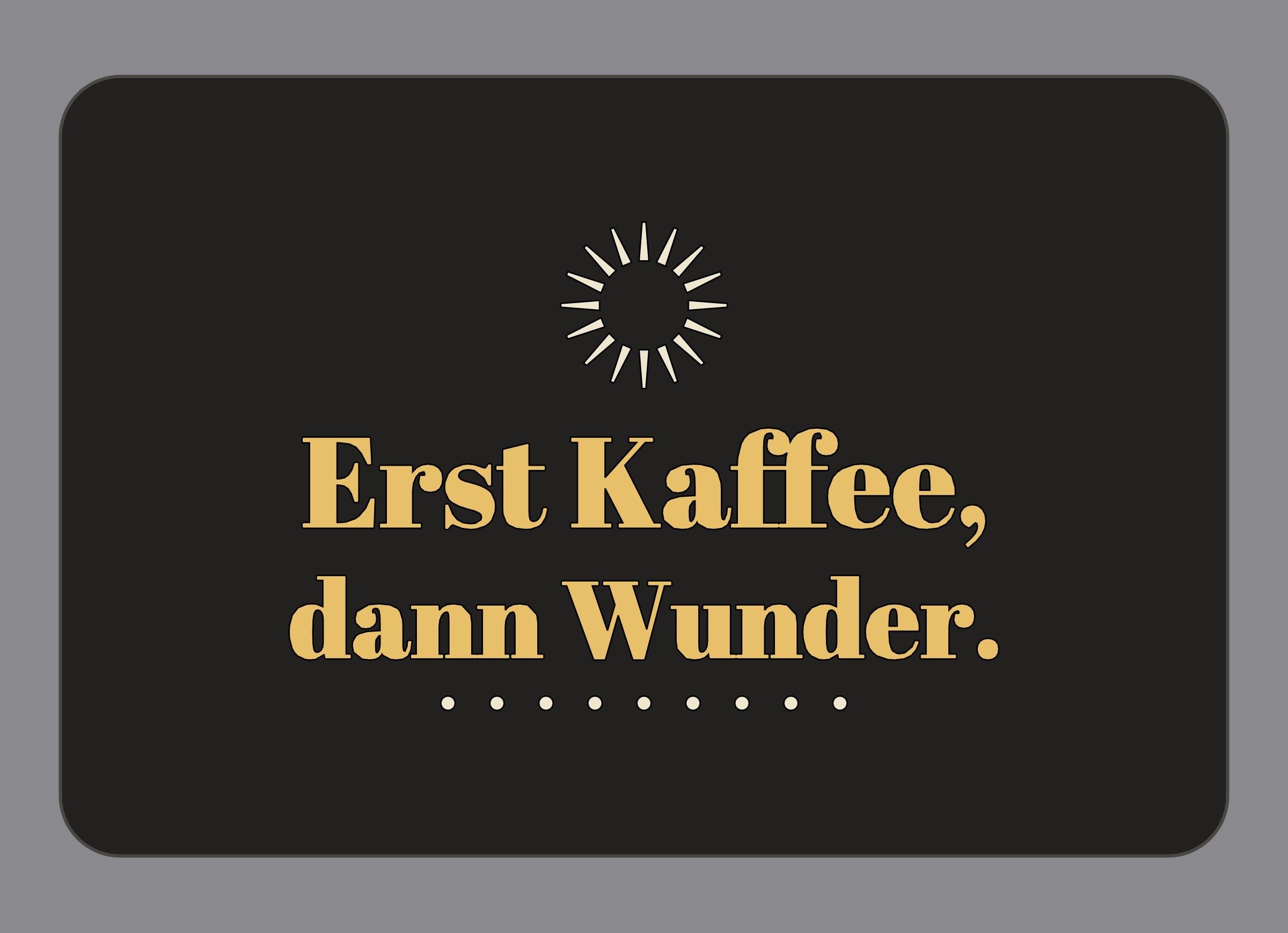Display-Abdeckung passend für Thermomix TM7 – Erst Kaffee, dann Wunder. | mehrfarbig, Wunschfarbe möglich
