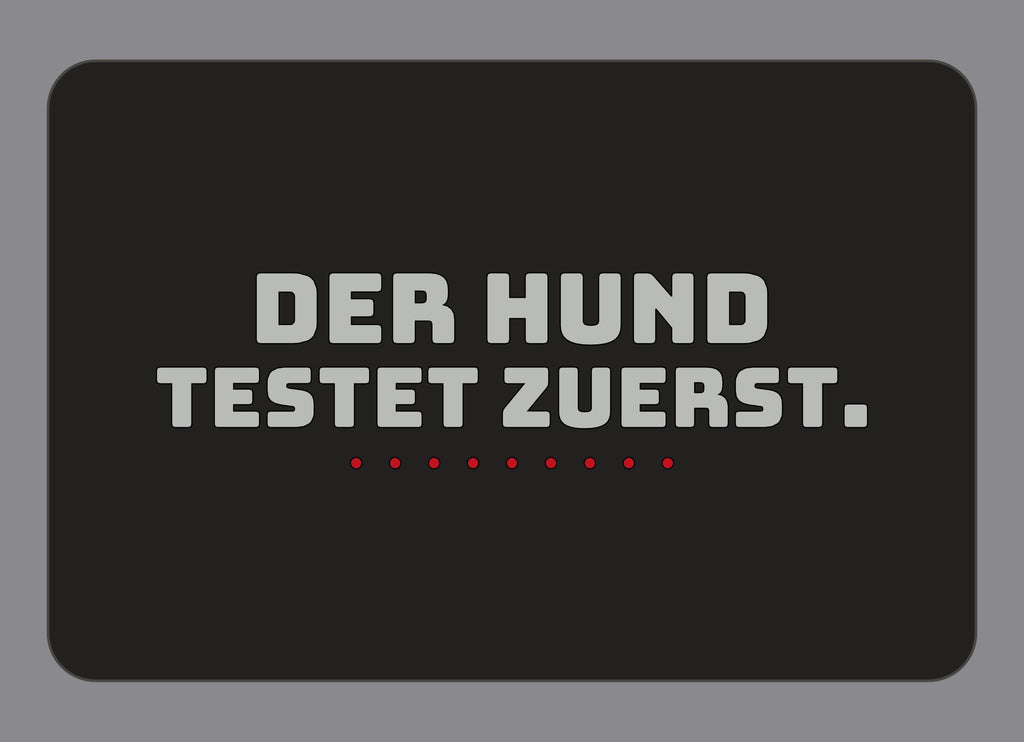 Display-Abdeckung passend für Thermomix TM7 – Der Hund testet zuerst. | mehrfarbig, Wunschfarbe möglich